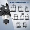 imageELEGOO 5pcs Harden Steel Nozzles MK8 Extruder Nozzles 04mm06mm08mm Multi Sizes WearResistant 3D Printer Nozzles with DIY Tools Compatible with Neptune 3 Series and MoreBrass 04mm