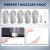 imageELEGOO 5pcs Harden Steel Nozzles MK8 Extruder Nozzles 04mm06mm08mm Multi Sizes WearResistant 3D Printer Nozzles with DIY Tools Compatible with Neptune 3 Series and MoreHarden Steel Multi Sizes