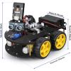 imageELEGOO UNO R3 Smart Robot Car Kit V4 for Arduino Robotics for Kids Ages 812 1216 STEM Science Kits Coding Gifts for 8 9 10 11 12 13 14 15 16 Year Old Boys Girls Teens Cool Engineering Building Toys