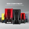 imageELEGOO Upgraded 8K Standard Photopolymer 3D Printer Resin 405nm UVCuring Resin Best for 8K12K14K Saturn MSLA DLP LCD 3D Printing Space Grey 1000GSpace Grey 8K 20