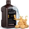 imageELEGOO Water Washable 3D Printer Resin 20 Fast Curing Photopolymer Resin for Mars Saturn Jupiter MSLA DLP LCD 3D Printing 385405nm UV Curing 3D Printing Liquid Beige 2000gYellow