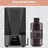 imageELEGOO Water Washable 3D Printer Resin LCD UVCuring Resin 405nm Standard Photopolymer Resin for Mars Saturn Jupiter MSLA DLP LCD 3D Printing3000Gram Ceramic GreyBeige