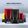 imageELEGOO Water Washable 3D Printer Resin LCD UVCuring Resin 405nm Standard Photopolymer Resin for Mars Saturn Jupiter MSLA DLP LCD 3D Printing3000Gram Ceramic GreyClear Blue