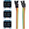 imageELEGOO 3PCS 096 Inch OLED Display Screen Module Compact SelfLuminous SSD1306 I2C Display Mini Screens for Arduino Projects