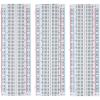 imageELEGOO 3pcs Breadboard 830 Point Solderless Prototype PCB Board Kit for Arduino Proto Shield Distribution Connecting Blocks