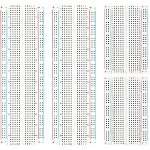 imageELEGOO 2PCS 830 Point ampamp 2PCS 400 Point Breadboard Kit Solderless Breadboards for Arduino Bread Boards Electronics for Circuits Projects Prototype Board