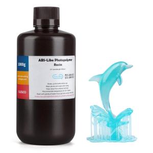 imageELEGOO ABSLike 3D Printer Resin 405nm UV Curing Photopolymer Resina for Mars Saturn Jupiter MSLA DLP LCD Impresora with High Tenacity Grey 1000gClear Blue