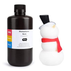 imageELEGOO ABSLike 3D Printer Resin LCD UVCuring Resin 405nm Standard Photopolymer Resin for Mars Saturn Jupiter MSLA DLP LCD 3D Printing Mint Green 1000gWhite