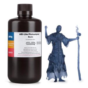 imageELEGOO ABSLike 3D Printer Resin LCD UVCuring Resin 405nm Standard Photopolymer Resin for Mars Saturn Jupiter MSLA DLP LCD 3D Printing Mint Green 1000gSmoky Black