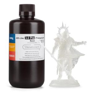 imageELEGOO ABSLike Resin 30 Pro Higher ScratchResistance 3D Printing Photopolymer Resin 405nm UV Resin for MSLADLPLCD Printers Fast Curing High Precision NonBrittle Grey 2000gTranslucent