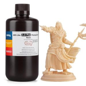 imageELEGOO ABSLike Resin 30 Pro Higher ScratchResistance 3D Printing Photopolymer Resin 405nm UV Resin for MSLADLPLCD Printers Fast Curing High Precision NonBrittle Grey 2000gBeige