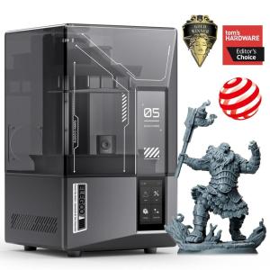 imageELEGOO Mars 4 MSLA 3D Printer with 7quot 9K Monochrome LCD UV Resin Photocuring Printer Multiple Print Modes Printing Size of 604 x 306 x 689 inchesMARS 5 ULTRA