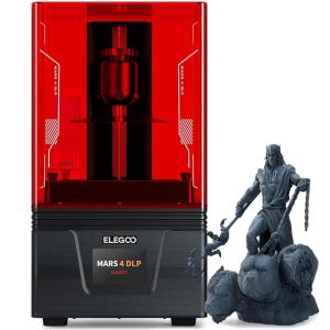 imageELEGOO Mars 4 MSLA 3D Printer with 7quot 9K Monochrome LCD UV Resin Photocuring Printer Multiple Print Modes Printing Size of 604 x 306 x 689 inchesMARS 4 DLP