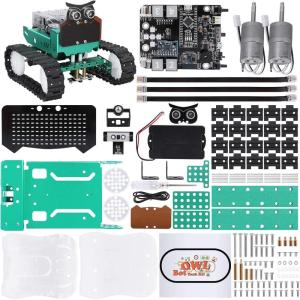 imageELEGOO Owl Smart Robotic Car Kit V20 for Arduino Robotics for Kids Ages 812 1216 STEM Science Kits Coding Robots Toys for 8 Year Old Boys Girls Teens Circuits Engineering Building Projects