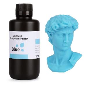 imageELEGOO Standard Photopolymer Resin LCD UVCuring Resin 405nm 3D Printer Resin for Mars Saturn Jupiter MSLA DLP LCD 3D Printing Beige 1000gBlue