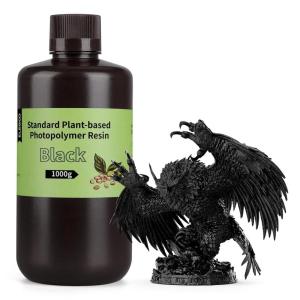 imageELEGOO Standard PlantBased 3D Printer Resin with Low Odor and High Precision 405nm UV Curing Resin for Mars Saturn Jupiter MSLA DLP LCD 3D Printing  White 2000gBlack