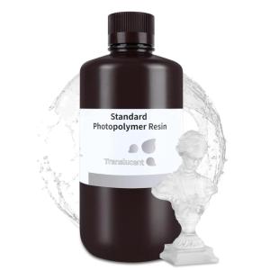 imageELEGOO Upgraded Standard Resin 20 Resin for 3D Printer with High Precision Low Odor Higher Toughness 405nm UV Curing Photopolymer Resin for Mars Saturn MSLA DLP LCD 3D Printing Orchid 1000gTranscluent