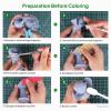 imageELEGOO 3D Paint Kit Multifunctional 3D Printing Models Painting Kit AllinOne Miniatures Coloring Kit for 3D Printing Enthusiasts