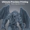 imageELEGOO 8K Water Washable 3D Printer Resin Low Odor High Precision 405nm Rapid UV Curing Photopolymer Resin for Mars Saturn Jupiter LCD DLP MSLA 3D Printers Space Grey 1000g8K White Smoke
