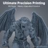 imageELEGOO 8K Water Washable 3D Printer Resin Low Odor High Precision 405nm Rapid UV Curing Photopolymer Resin for Mars Saturn Jupiter LCD DLP MSLA 3D Printers Space Grey 1000g8K White Smoke