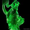 imageELEGOO Water Washable 3D Printer Resin LCD UVCuring Resin 405nm Standard Photopolymer Resin for Mars Saturn Jupiter MSLA DLP LCD 3D Printing 1000Gram BeigeClear Green