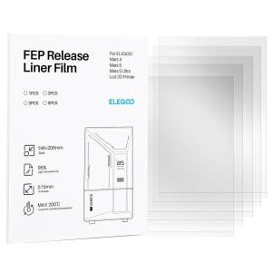 imageELEGOO 5PCS PFA Release Liner Film for Mars 3 and Mars 3 Pro 146x195mm with 0127mm Thickness and Stronger Release FunctionalityCompatible with Mono 2Mars 455 Ultra5PCS