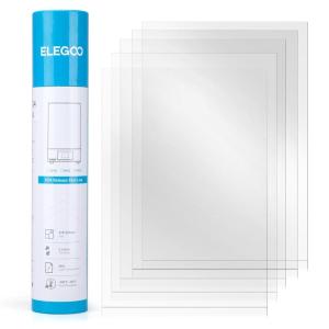 imageELEGOO PFA Release Liner Film PFA Release Liner for Jupiter SE Resin 3D Printer 95 Light Transmittance 370  235mm 015mm Thickness