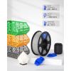 imageELEGOO PETG Filament 175mm Orange 1KG 3D Printer Filament Dimensional Accuracy  002 mm 1kg Spool22lbs Fits for Most FDM 3D PrintersPetg Blue