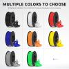 imageELEGOO PLA 3D Printer Filament 175mm Bundle 4KG Dimensional Accuracy  002mm 4 Pack 1kg Cardboard Spool22lbs Fits for Most FDM 3D Printers Black White Dark Blue Red8250g BlackWhiteRedDark BlueGrayYellowOrangeNeon Green