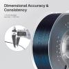 imageELEGOO Silk PLA Filament 175mm Silver Grey 1KG 3D Printer Filament Dimensional Accuracy  002mm 1kg Plastic Spool22lbs 3D Printing Filament Fits for Most FDM 3D PrintersGalaxy Peacock Blue