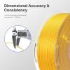 imageELEGOO Silk PLA Filament 175mm Silver Grey 1KG 3D Printer Filament Dimensional Accuracy  002mm 1kg Plastic Spool22lbs 3D Printing Filament Fits for Most FDM 3D Printers250g4 Tridual Green Blue OrangeBlue Purple BlackRed GreenBlack Red
