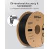 imageELEGOO Silk PLA Filament 175mm Silver Grey 1KG 3D Printer Filament Dimensional Accuracy  002mm 1kg Plastic Spool22lbs 3D Printing Filament Fits for Most FDM 3D Printers2kg Sparkle Black  Turquoise