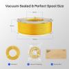 imageELEGOO Silk PLA Filament 175mm Silver Grey 1KG 3D Printer Filament Dimensional Accuracy  002mm 1kg Plastic Spool22lbs 3D Printing Filament Fits for Most FDM 3D Printers250g4 Silk Holly GreenRedWhiteGalaxy Black