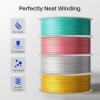 imageELEGOO Silk PLA Filament 175mm Silver Grey 1KG 3D Printer Filament Dimensional Accuracy  002mm 1kg Plastic Spool22lbs 3D Printing Filament Fits for Most FDM 3D PrintersSilk Tri Color Orange Blue Green