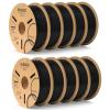 imageELEGOO PLA 3D Printer Filament 175mm Bundle 4KG Dimensional Accuracy  002mm 4 Pack 1kg Cardboard Spool22lbs Fits for Most FDM 3D Printers Black White Dark Blue Red101kg Black