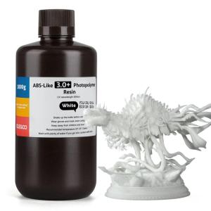 imageELEGOO ABSLike Resin 30 Upgraded 3D Printer Photopolymer Resin Higher HeatResistance Fast Curing High Precision NonBrittle Grey 1000gWhite