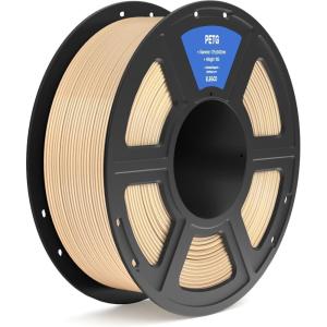 imageELEGOO PETG Filament 175mm Orange 1KG 3D Printer Filament Dimensional Accuracy  002 mm 1kg Spool22lbs Fits for Most FDM 3D PrintersPetg Beige