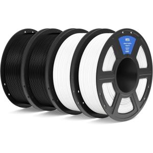 imageELEGOO PETG Filament 175mm Orange 1KG 3D Printer Filament Dimensional Accuracy  002 mm 1kg Spool22lbs Fits for Most FDM 3D PrintersPetg Black  White 4kg
