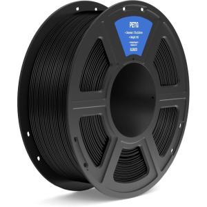 imageELEGOO PETG Filament 175mm Orange 1KG 3D Printer Filament Dimensional Accuracy  002 mm 1kg Spool22lbs Fits for Most FDM 3D PrintersPetg Black
