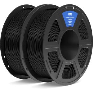 imageELEGOO PETG Filament 175mm Orange 1KG 3D Printer Filament Dimensional Accuracy  002 mm 1kg Spool22lbs Fits for Most FDM 3D PrintersPetg Black 2kg