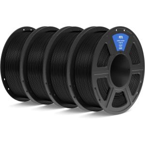 imageELEGOO PETG Filament 175mm Orange 1KG 3D Printer Filament Dimensional Accuracy  002 mm 1kg Spool22lbs Fits for Most FDM 3D PrintersPetg Black 4kg