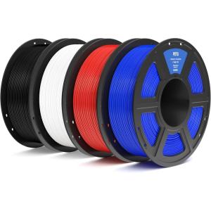 imageELEGOO PETG Filament 175mm Orange 1KG 3D Printer Filament Dimensional Accuracy  002 mm 1kg Spool22lbs Fits for Most FDM 3D PrintersPetg Black white red blue