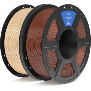 imageELEGOO PETG Filament 175mm Orange 1KG 3D Printer Filament Dimensional Accuracy  002 mm 1kg Spool22lbs Fits for Most FDM 3D PrintersPetg Brown  Beige
