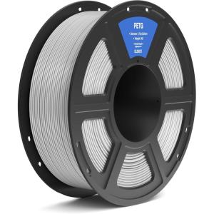 imageELEGOO PETG Filament 175mm Orange 1KG 3D Printer Filament Dimensional Accuracy  002 mm 1kg Spool22lbs Fits for Most FDM 3D PrintersPetg Gray