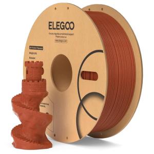 imageELEGOO PLA 3D Printer Filament 175mm Bundle 4KG Dimensional Accuracy  002mm 4 Pack 1kg Cardboard Spool22lbs Fits for Most FDM 3D Printers Black White Dark Blue Red1000g Marble Brick Red