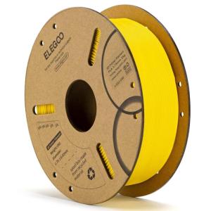 imageELEGOO PLA 3D Printer Filament 175mm Bundle 4KG Dimensional Accuracy  002mm 4 Pack 1kg Cardboard Spool22lbs Fits for Most FDM 3D Printers Black White Dark Blue Red1kg Yellow