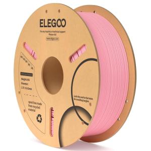 imageELEGOO PLA 3D Printer Filament 175mm Bundle 4KG Dimensional Accuracy  002mm 4 Pack 1kg Cardboard Spool22lbs Fits for Most FDM 3D Printers Black White Dark Blue Red1kg Pink