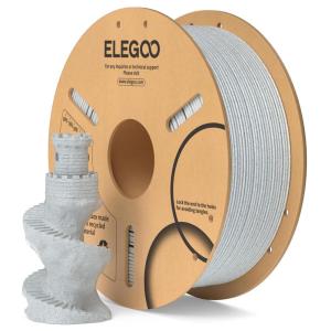 imageELEGOO PLA 3D Printer Filament 175mm Bundle 4KG Dimensional Accuracy  002mm 4 Pack 1kg Cardboard Spool22lbs Fits for Most FDM 3D Printers Black White Dark Blue Red1kg Marble