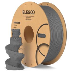 imageELEGOO PLA 3D Printer Filament 175mm Bundle 4KG Dimensional Accuracy  002mm 4 Pack 1kg Cardboard Spool22lbs Fits for Most FDM 3D Printers Black White Dark Blue Red1000g Marble Cement Gray
