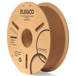 imageELEGOO PLA 3D Printer Filament 175mm Bundle 4KG Dimensional Accuracy  002mm 4 Pack 1kg Cardboard Spool22lbs Fits for Most FDM 3D Printers Black White Dark Blue Red1kg Brown